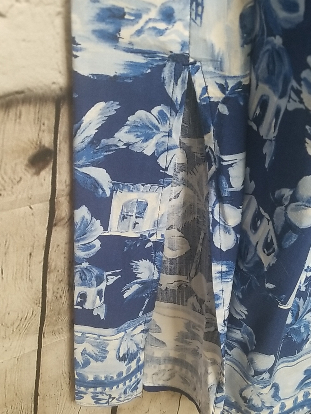 LOFT womens maxi dress size Small w/tie belt puff sleeves side slits Vneck EUC - Picture 5 of 5